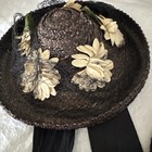 1920   s Child   s Blue Straw Hat W  Embellishment