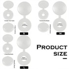 Hotop 100 Pieces Hinged Screw Cover Caps Plastic Shutter Fold Small  White