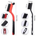 Small Wire Brush Set 6pcs  Stainless Steel brass nylon bristle Mini Wire Brushes