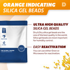  5 5 Lbs   dry dry  Premium Orange Indicating Silica Gel Desiccant Beads