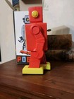 Vintage Rare Old Russian Ussr Soviet Robot Space Toy Wind Up W Key - Works