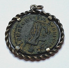 Constantine I The Great 306-337ad Roman Emp  Bronze Ts Mint Coin Antique Pendant
