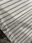 Kiuree Throw Pillow Covers 18x18 Set Of 2 Striped With Fringe Chic Cotton Grey