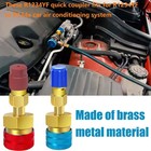 A c R1234yf Quick Coupler Connector Adapters High low Manifold Ac Gauge Auto Set