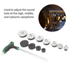 Saxophone Tone Hole Leveling Tool   Grinding Head   Guide Plate Sax Repair Kit