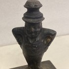 Vintage Or Antique Cast Iron Figural Man Fence Gate Finial