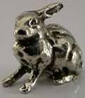 Pretty English Sterling Silver Hare Animal Figure London 1998
