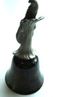 4   Tall Pewter Wizard W jewel On Bell  actually Rings 