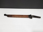 Vintage Antique Long Machete Knife With Wooden Sheath