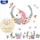Fairy Unicorn Detachable Wall Sticker Flower Kid s Room Decoration Usa Gifts