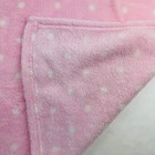Baby Gear Pink White Polka Dots Plush Baby Crib Blanket Lovey Security