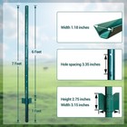 7 Ft Fence Posts 10pack U-channel Steel Fence No-dig Garden Farm Yard Fencing