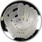 National Baseball Hall Of Fame Commemorative 2014 P Proof Silver  1