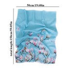 Women s Chiffon Long Scarf Muslim Flower Hijab Arab Shawl Headwear Gift   