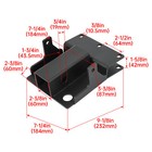For 2  Receiver Kawasaki Mule 600 610 sx 07-23 Rear Trailer Hitch Mount Bracket