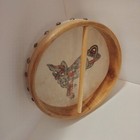 Malachy  Kearns Bodhran Drum Ireland Hand Painted Celtic Knot Art Design 