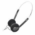 Retro Over Ear Wired Headphones 3 5mm Vintage Stereo Headset Black
