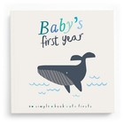 Nautical Baby Memory Book - First Year Journal   Photo Album   5-year Keepsake F