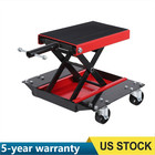 1100 Lbs Motorcycle Scissor Lift Jack Atv Dirt Bike Lift W  Casters Wide Deck