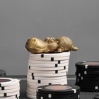 Poker Card Guards Crouch Hippo Figurine  Metal Lucky Hippo Poker Card Protectors