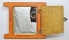 Antique Wooden Wall D  cor Small Window Original Old Hand Crafted New Painted