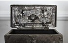 17th Century Wrought Iron Nuremberg Antique Miniature Strongbox Casket Armada