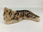 Vintage Steiff Mohair Tiger 15  Plush Germany 1950s Lying    tiggy    Stuffed Button