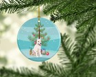 Pit Bull Puppy Christmas Tree Ceramic Ornament Wdk3115co1