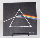 Pink Floyd Dark Side Of The Moon Art Painting On Flagstone By Elissa Dawn Shakal
