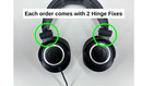 Audio Technica Ath-m50   Ath-m50x   M50x   M50 Hinge Repair Fix Kit  2y Warranty