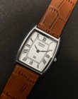 Vintage Seiko Slim  Tonneau Tank Quartz Men s Watch -  free Shipping 