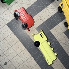 Vintage - Plastic - Miniture - Toy Train Pieces Bw Rr And Unknown Rr