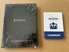 Jim Rohn Leather Bound Leadership Success Journal   Booklet - Brand New Package 