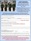 Army R o t c    Basic Camp Graduate Commemorative Award Certificate