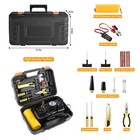 Heavy Duty Air Compressor Car Tire Inflator Electric Pump 12v W  Tire Repair Kit
