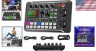 Compact Live Sound Card   Dj Mixer With Noise Reduction - Perfect For Podcasts