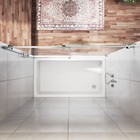 Elegant Bathtub Bypass Shower Door Sliding Shower Tub Door Tempered Glass Panel