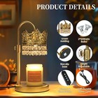 Dmboss Candle Warmer Lamp Timer Dimmer Adjustable Height 2 Bulbs Crystal Candle