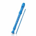 Soprano Recorder For Beginners - German Fingering 3-piece      Descant Blue