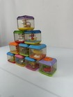 Fisher Price Peek A Boo Sensory Blocks Lot Of 10 Assorted Activity Cubes