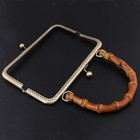 20cm Vintage Metal Frame With Bamboo Handle Bag Accessory 20cm