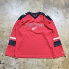 Nike Team Hockey Detroit Redwings Hockey Jersey Size Mens Xl Embroidered Vtg Y2k