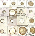 World Silver Coin Lot  63  Many Countries  Grades  Values  Ty s  Km  s  Etc 