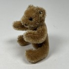 Vintage Steiff Mohair Mini Bear Stuffed Bendy 0201 11 Button No Tags