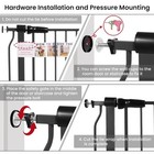 Easy Walkthru Safety Gate For Doorways And Stairways  Fits 29 1 - 38 5 Inch