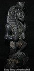 11 6  Old China Hongshan Culture Meteorite Pharaoh Stand Skull Head Statue