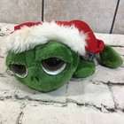 Applause Christmas Plush Turtle In Santa Hat Cute Big Eyes Stuffed Animal