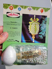 Leewards Spindle Pastel Green Boutique Vtg Sequin Bead Christmas Ornament Kit