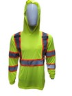 American Size High Visibility Long Sleeve Safety Hoodie Shirt Reflector