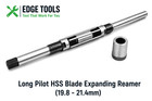 New H9 Long Pilot Hss Blade Expanding Hand Reamer  19 8 - 21 4mm  Kingpin Reamer